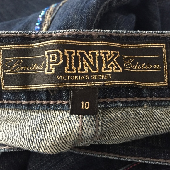 PINK Victoria Secret Limited Edition Jeans - Picture 3 of 6